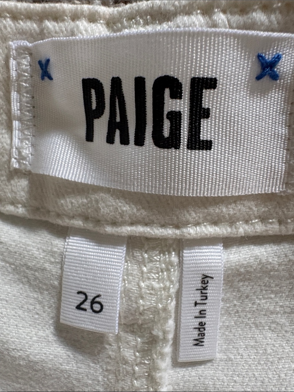 PAIGE Cream Wide-Leg Crop Jeans - Picture 2 of 11